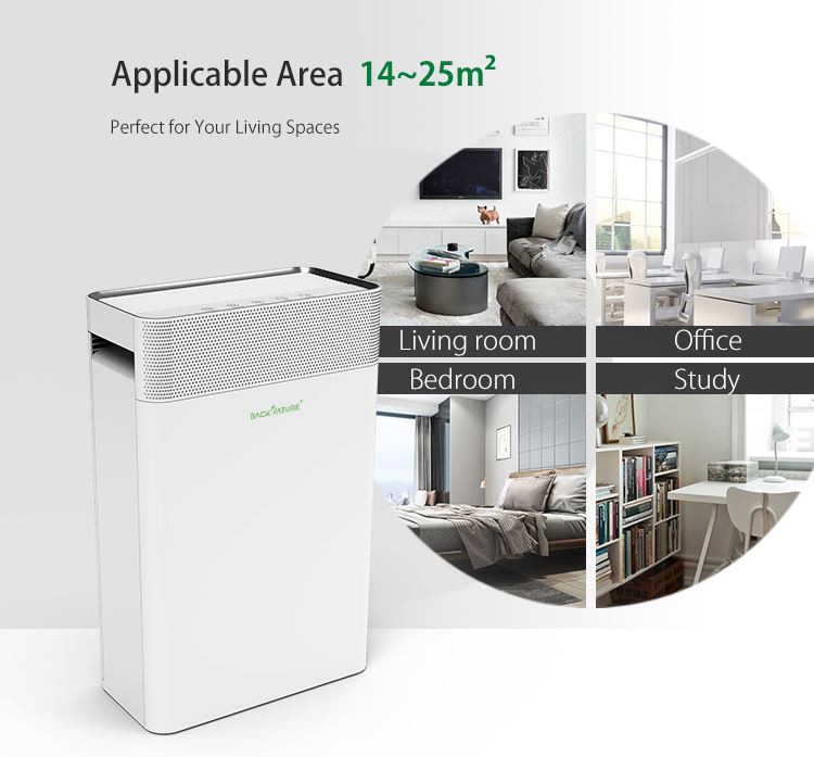 Home Air Purifier With H13 HEPA Filter, Filters 99.97% smoke, pollen, allergens, bacteria, molds and viruses 10
