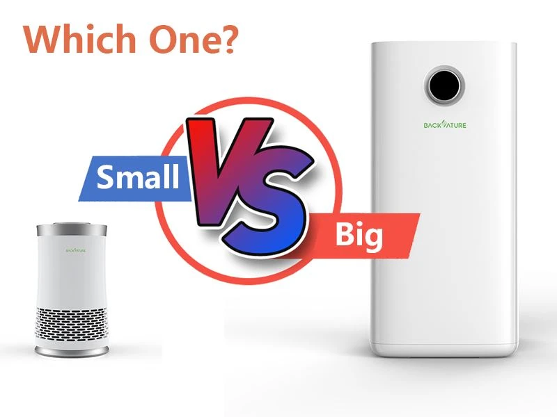 small vs big air purifier
